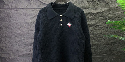 Polo Collar Knit Sweater