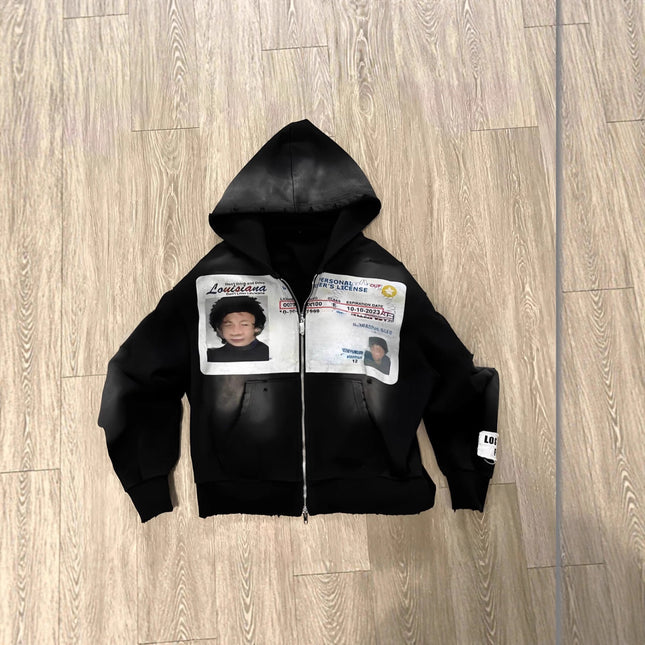 Y2K Gothic Zip Sweatshirt
