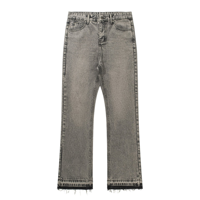 Smoke Grey Tassel Jeans
