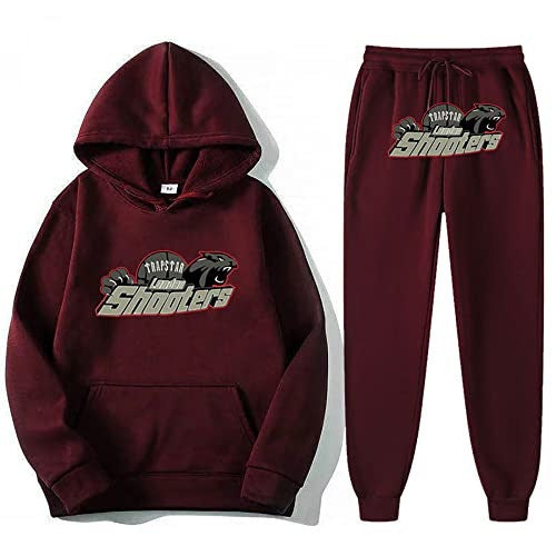 Unisex Trendy Hooded Fleece Sweatshirt Sports Suit
