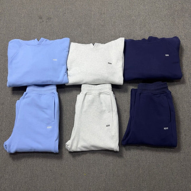 Velvet Hooded Tracksuit Set