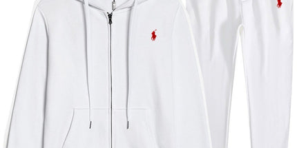 RL Pony Embroidered Zip Hoodie & Sweatpants Set