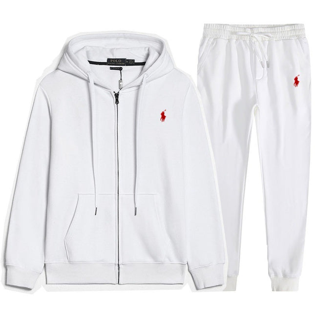 RL Pony Embroidered Zip Hoodie & Sweatpants Set