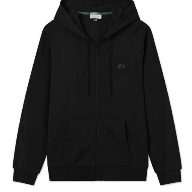 Check Pattern Hooded Zip Pullover