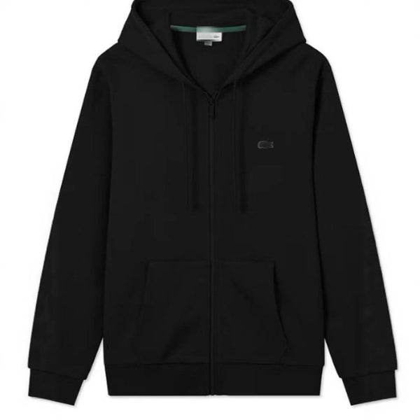 Check Pattern Hooded Zip Pullover