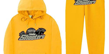 Unisex Trendy Hooded Fleece Sweatshirt Sports Suit