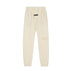 S / Flocked pants cream white