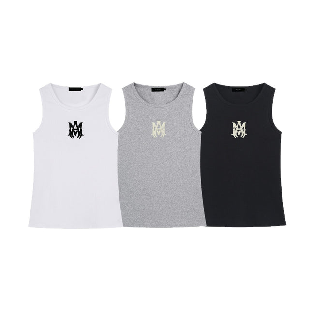 AM Embroidery Casual Sports Vest Unisex