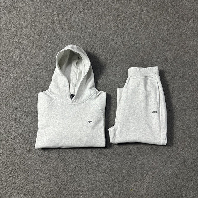Velvet Hooded Tracksuit Set
