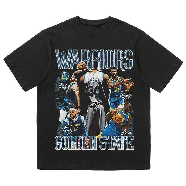 NBA Star Retro T-Shirt - Curry Kobe Morant Rose