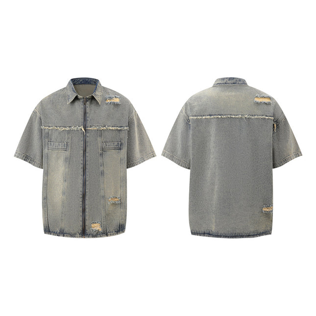 Vintage Ripped Denim Set