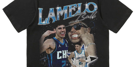 NBA Star Retro T-Shirt - Curry Kobe Morant Rose