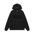 S / Flocked sweatshirt black