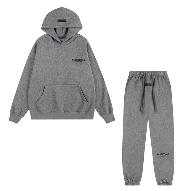 ESSENTIALS fleece Hooded Set