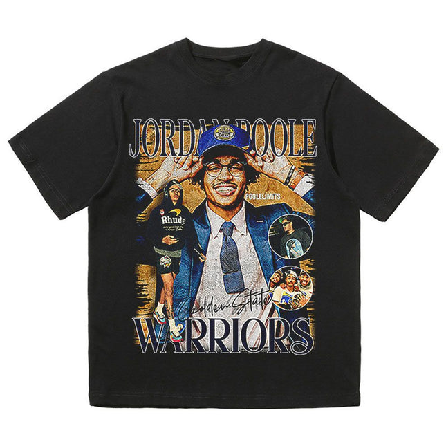 NBA Star Retro T-Shirt - Curry Kobe Morant Rose