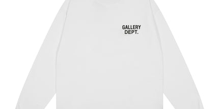 GALLERY DEPT Cotton Loose Long Sleeve Letter Tee