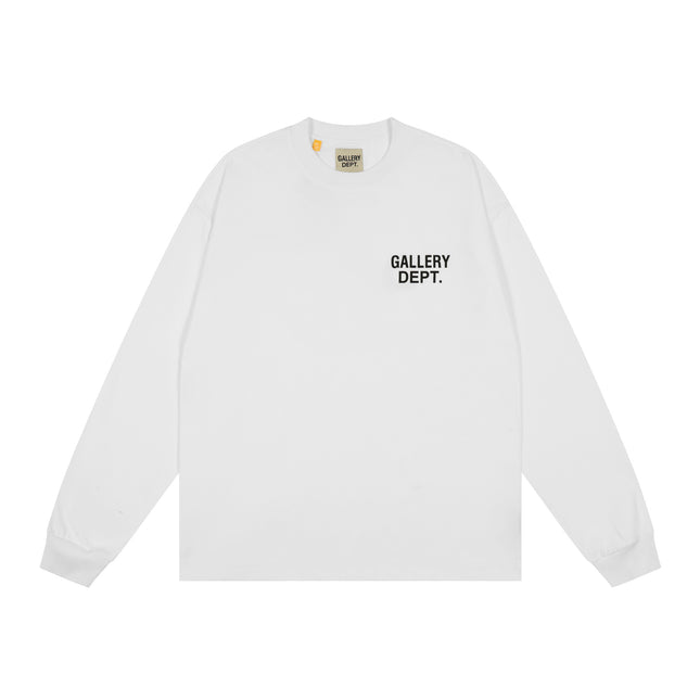 GALLERY DEPT Cotton Loose Long Sleeve Letter Tee