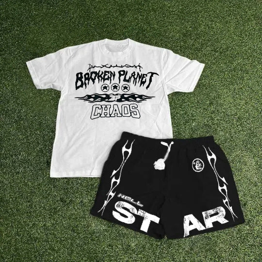 Crew Neck T-Shirt & Shorts Set
