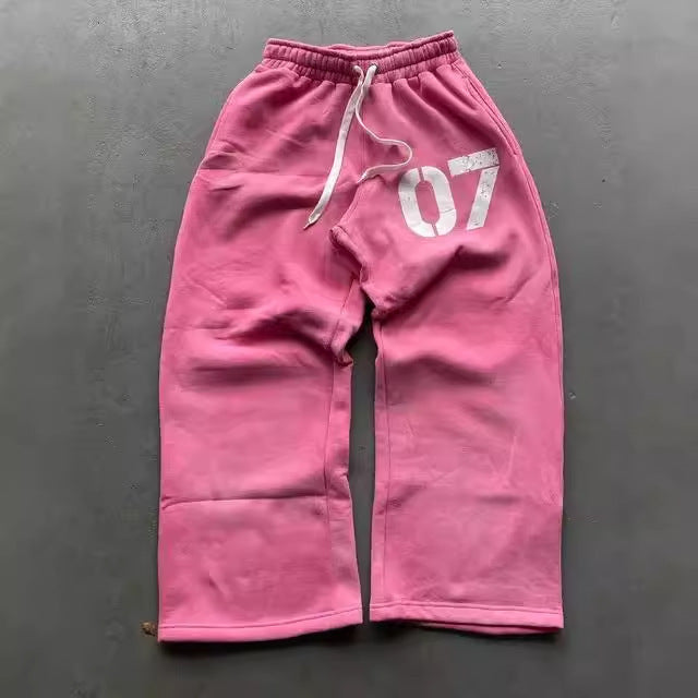 07 Trendy Street Zipper Hooded Pants Set