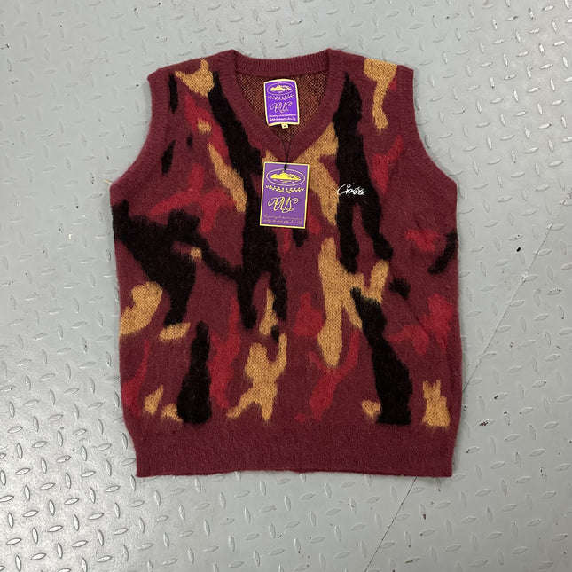 Corteiz Mohair Knit Vest Sweater