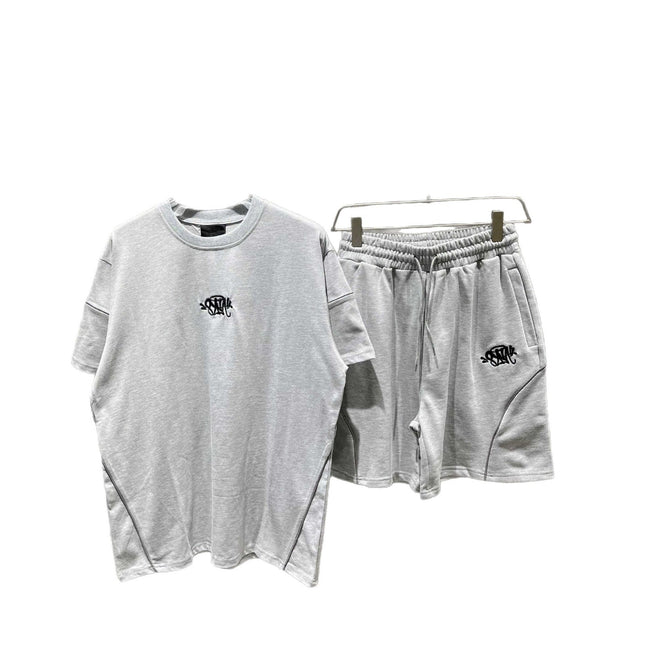 Reflective Embroidery T-Shirt & Shorts Set