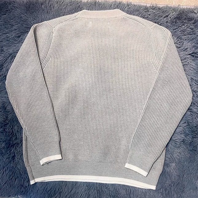 Wool Knit Short Sleeve Loose Pullover Sweater
