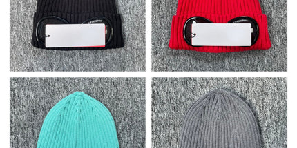 Rib CP Glasses Knit Caps - Unisex Winter Warmth