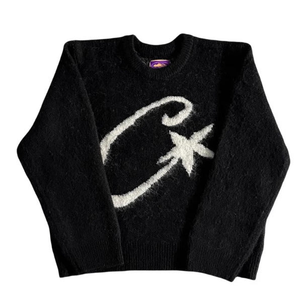 Versatile Long-Sleeved Knit Sweater Pullover