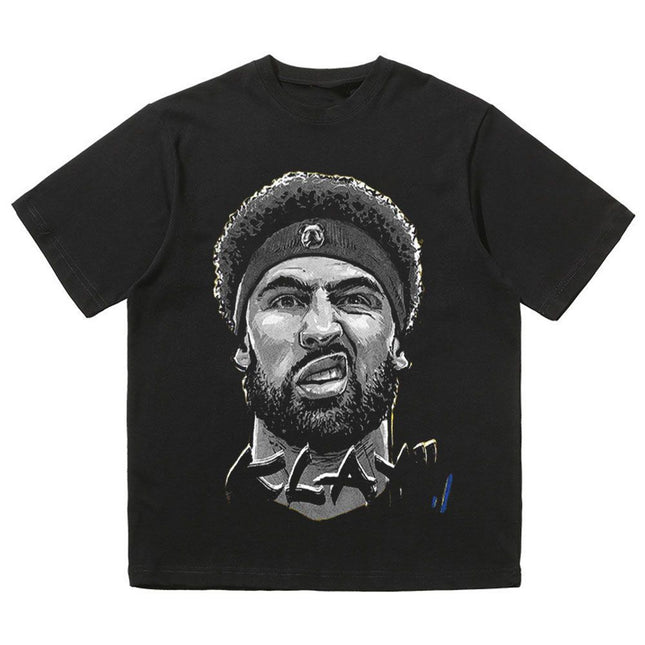 NBA Star Retro T-Shirt - Curry Kobe Morant Rose