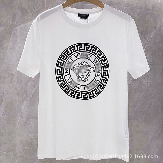 Vintage Print Cotton T-Shirt