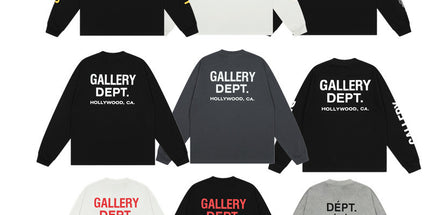 GALLERY DEPT Cotton Loose Long Sleeve Letter Tee