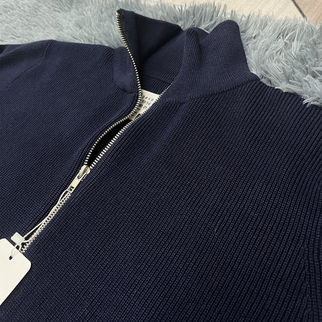Zip Collar Knit Sweater