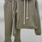 Olive Green Sweatshirt Set SET