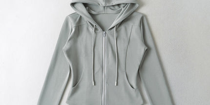 Women’s Zip Hoodie and Flared Pants Set