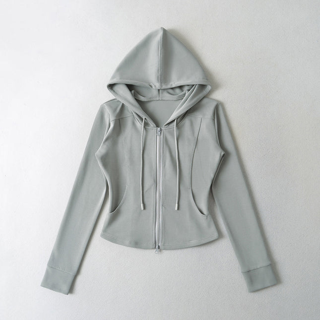 Women’s Zip Hoodie and Flared Pants Set
