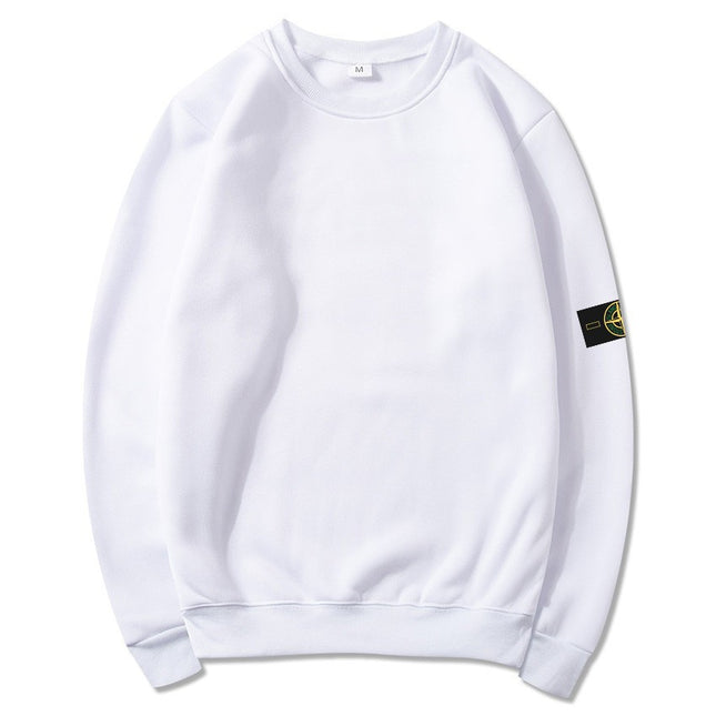 STON Stone Hooded Sweatshirt Badge Crewneck
