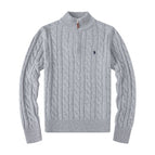 6009 half zip grey