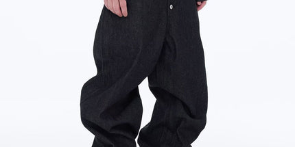 Black Wide-Leg Street Jeans