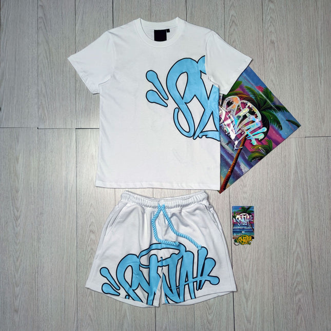 High Quality Syna Hip Hop Foam Print T-Shirt Set