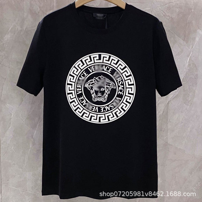 Vintage Print Cotton T-Shirt