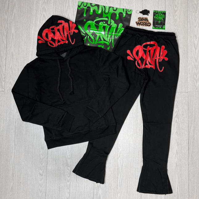 High Quality Syna Hip Hop Foam Print T-Shirt Set