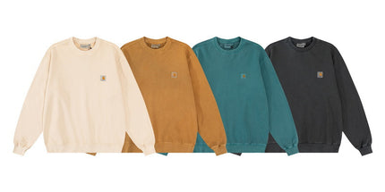 Retro Loose Crew Neck Sweatshirt for Couples