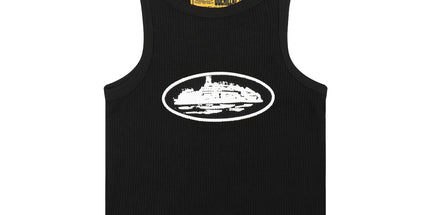 Basic LOGO Crew Neck Sleeveless Vest T-Shirt