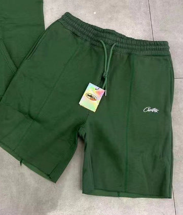 Streetwear Zipper Vest and Shorts Set