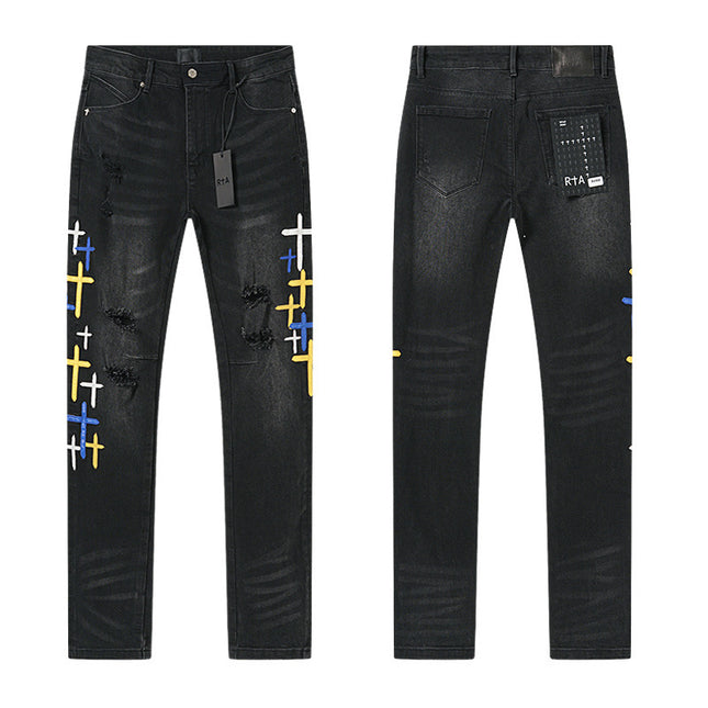 Ripped Jeans foreign high street wear