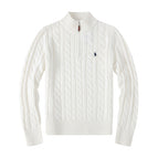 6009 half zip white