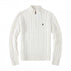 S / 6009 half zip white