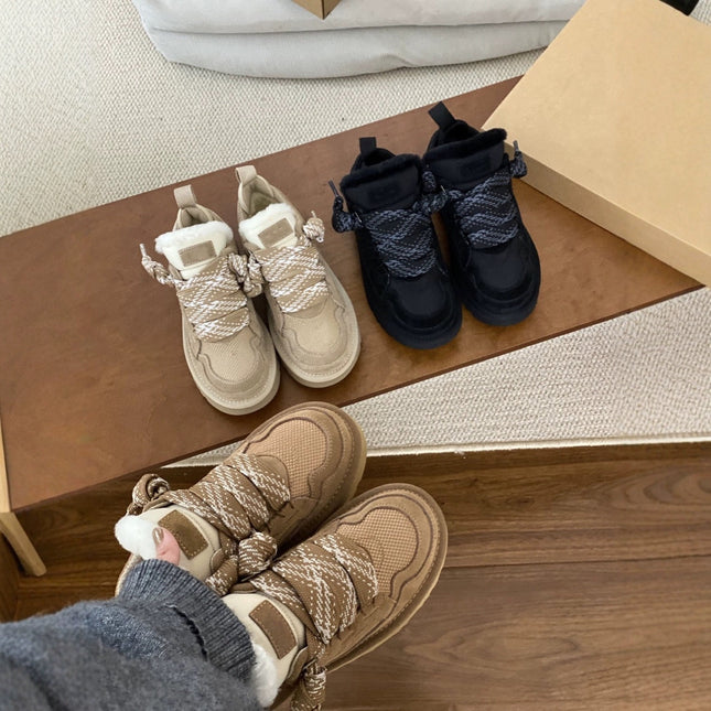 winter boots casual lace-up Shoes