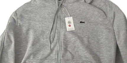 Check Pattern Hooded Zip Pullover