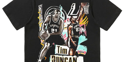 NBA Star Retro T-Shirt - Curry Kobe Morant Rose
